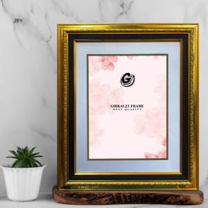 Bingkai Foto Ukir 4cm + Linen 3cm – 40 x 50